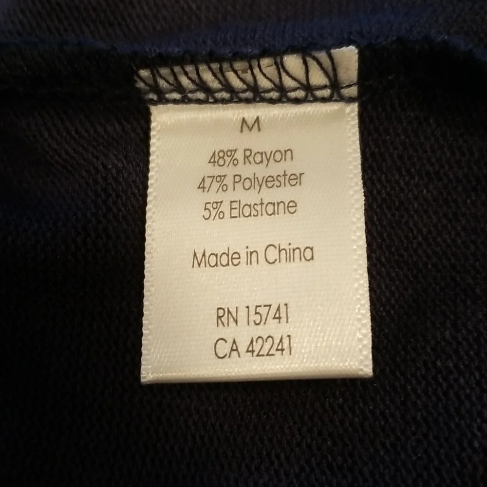 💕PJ SALVAGE💕 Long Sleeve Pajama Top Navy Blue Striped Loungewear Medium M NWT